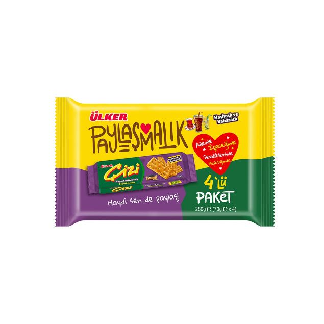 Ülker Çizi Kraker Haşhaşlı ve Baharatlı 280 G