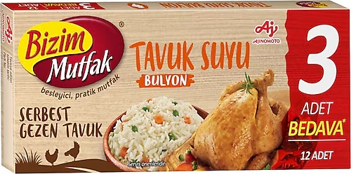 Bizim Mutfak Bulyon Tavuk Suyu 12 Adet 120 Gr