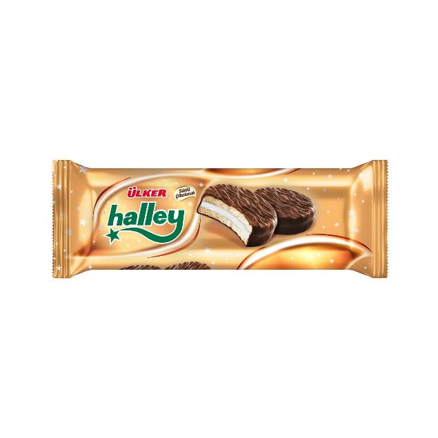 Ülker Halley Çikolata Kaplamalı Sandviç Bisküvi 8'Li 240 G