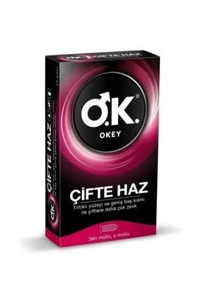 Okey Çifte Haz Prezervatif 10 Lu