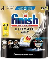 Finish Ultimate Plus Hepsi Bir Arada Bulaşık Makinesi Deterjanı Kapsül Tablet Limon 40 Lı