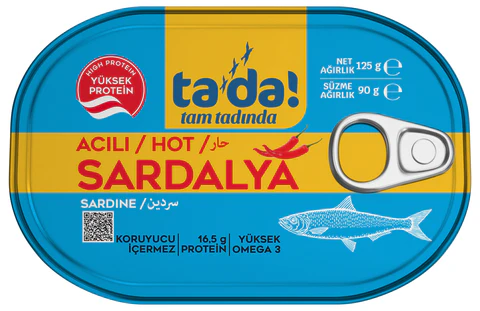 Tada Sardalya Konservesi Acılı 125 Gr