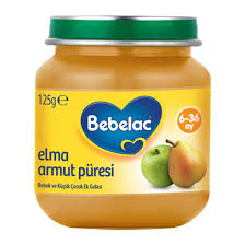 Bebelac Elma Armut Püresi Kavanoz Maması 125 Gr