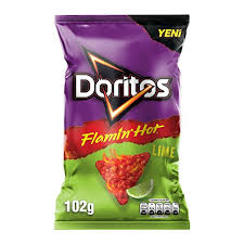 Doritos Flamin' Hot  Lime Mısır Cipsi Süper Boy 102 Gr