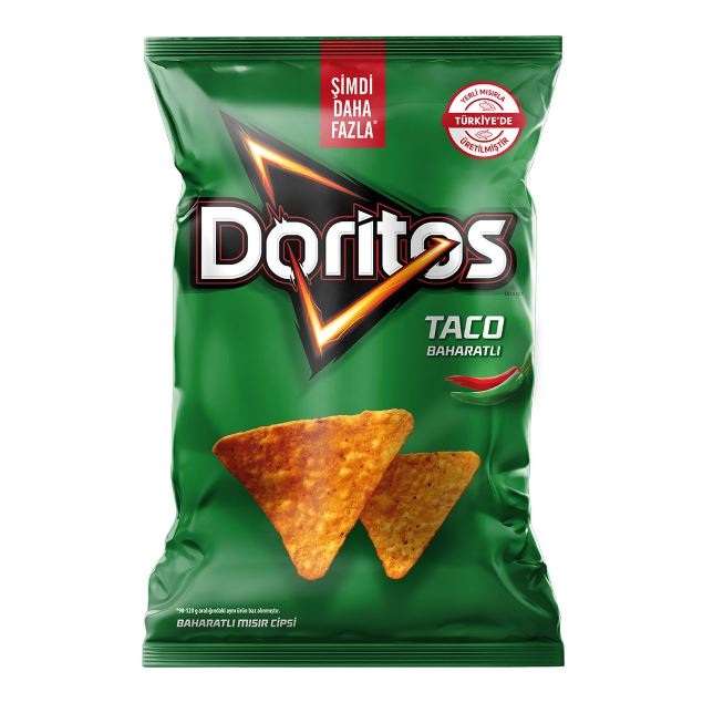 Doritos Taco  Baharatlı Mısır Cipsi Süper Boy 185 Gr