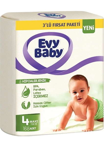 Evy Baby Bebek Bezi 3'lü Fırsat Paketi 4 Numara