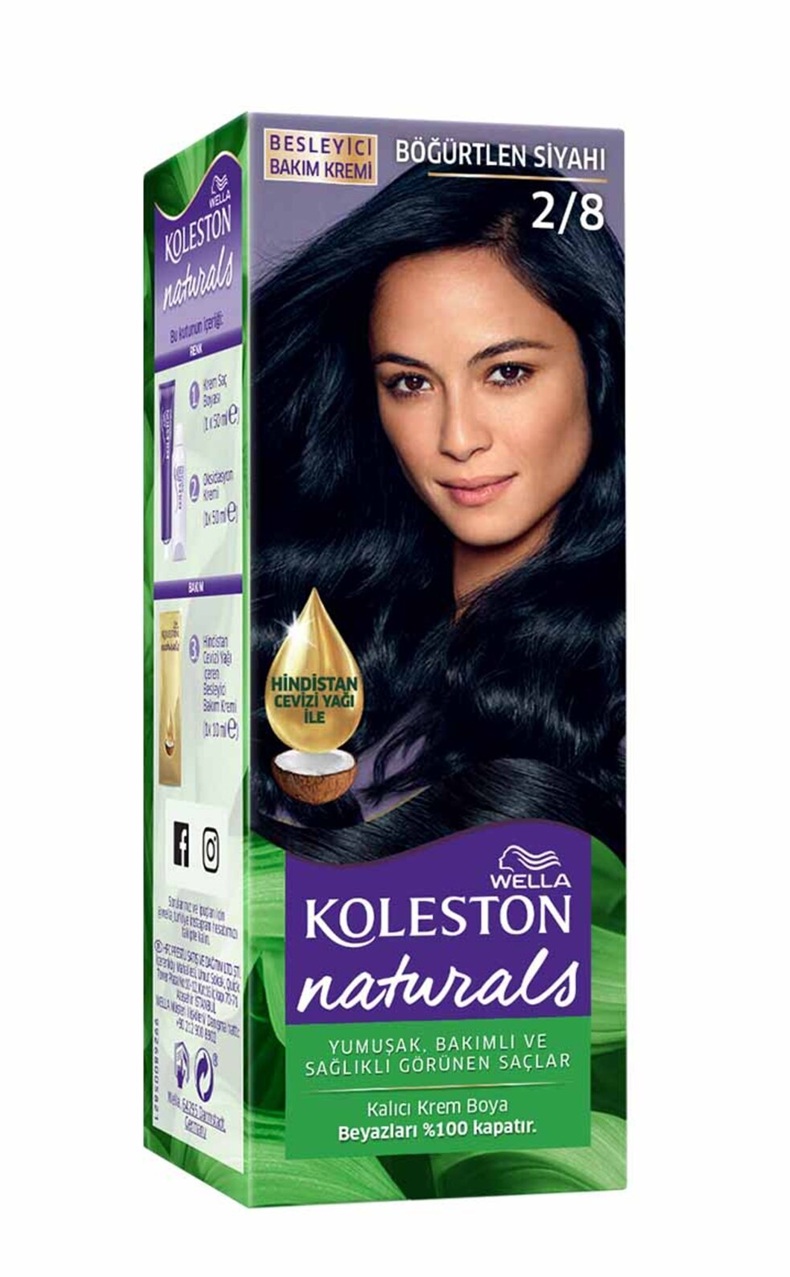 Wella Koleston Naturals Saç Boyası 2/8 Böğürtlen Siyahı