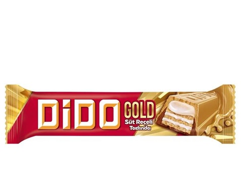 Ülker Dido Gold Çikolata Gofret Süt Reçelli 36 Gr