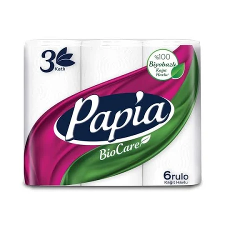 Papia Havlu 6'lı Bio Care