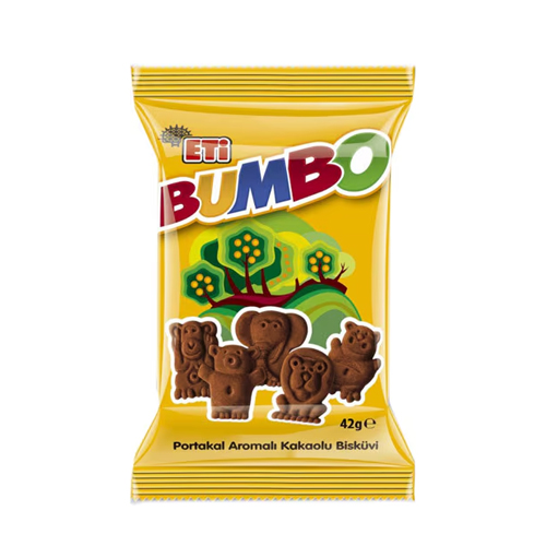 Eti Bumbo Portakal Aromalı Kakaolu Bisküvi 42 Gr